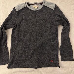 Gray and Black Long Sleeve Shirt Tommy Bahama size large
